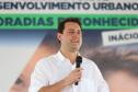 Com recursos da Secretaria de Estado da Infraestrutura e Logística, serão pavimentados uma área total de 8.658,23 metros quadrados das ruas Visconde de Guarapuava e Marechal Floriano Peixoto. Foto: Geraldo Bubniak/AEN