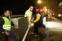 Encerramento dos atuais contratos de concessão de rodovias no Paraná. Abertura das catracas da praça de pedágio da Ecovia, na BR-277, em São José dos Pinhais, ocorrida à 0h00 deste domingo.  - Curitiba, 28/11/2021 - Foto: Ari Dias/AEN