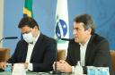 O governador Carlos Massa Ratinho Junior e secretários de Estado apresentam nesta sexta-feira (26), em conjunto com a Polícia Rodoviária Federal, detalhes do plano de operação para o fim da concessão das rodovias paranaenses, que ocorre neste final de semana. - 26/11/2021 - Foto:Rodrigo Félix Leal /InfraPR