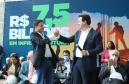 O governador Carlos Massa Ratinho Junior anunciou nesta terça-feira (29) mais de R$ 2,5 bilhões em investimentos em infraestrutura. Foto: Rodrigo Félix Leal / Seil