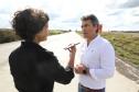 O governador Carlos Massa Ratinho Junior vistoriou nesta quinta-feira (28) uma das obras mais aguardadas da região Sudoeste: a revitalização do trecho da PRC-280 que vai de Palmas ao Trevo Novo Horizonte, em General Carneiro Foto: Ari Dias/AEN