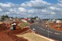 Obra do novo Trevo Cataratas de Cascavel chega a 80% de conclusão -  Foto: DER-PARANÁ