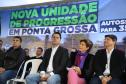 Governador entrega colégio e anuncia pavimentação da Estrada de Alagados, em Ponta Grossa Foto: Ari Dias/AEN