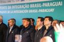 O governador Carlos Massa Ratinho Junior acompanhou nesta sexta-feira (03) o presidente da República, Jair Bolsonaro, em uma visita à obra da Ponte da Integração Brasil-Paraguai, em Foz do Iguaçu, na região Oeste.  Foto: José Fernando Ogura/AEN