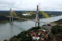 Ponte da Integração em Foz do Iguaçu tem 95,5% das obras concluídas -  Foto: DER/PARANÁ