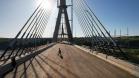 Nova ponte Brasil-Paraguai, em Foz do Iguaçu, está quase finalizada. Foto: Rodrigo Félix Leal / SEIL