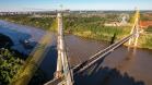 Nova ponte Brasil-Paraguai, em Foz do Iguaçu, está quase finalizada. Foto: Rodrigo Félix Leal / SEIL