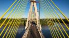 Nova ponte Brasil-Paraguai, em Foz do Iguaçu, está quase finalizada. Foto: Rodrigo Félix Leal / SEIL
