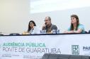 Em audiência pública, Governo debate com população obras da Ponte de Guaratuba - Foto: Rodrigo Félix Leal/SEIL