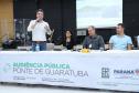 Segundo dia de audiência pública da Ponte de Guaratuba tem ampla participação popular Foto: Rodrigo Felix Leal/SEIL