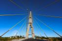 Nova ponte Brasil-Paraguai, em Foz do Iguaçu, está quase finalizada. Foto: Rodrigo Félix Leal / SEIL