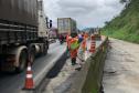Faixa adicional da BR-277 entre o km 39 e o km 40 é liberada; trecho requer cautela - Foto: DER