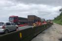 Faixa adicional da BR-277 entre o km 39 e o km 40 é liberada; trecho requer cautela - Foto: DER