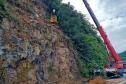 DER/PR avança em nova etapa da recuperação da encosta da BR-277 no Litoral - Foto: DER