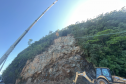 Obra de recuperação da BR-277 no Litoral entra na fase de contenção definitiva  Foto: DER
