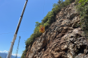 Obra de recuperação da BR-277 no Litoral entra na fase de contenção definitiva  Foto: DER