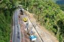Estrada da Graciosa - obras de recuperação da Estrada da Graciosa, depois dos desmoronamentos causados pelas chuvas Foto: Albari Rosa/AEN