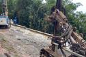 Mesmo com as chuvas, obras na Estrada da Graciosa seguem em ritmo avançado Foto: DER