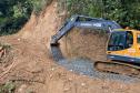 Mesmo com as chuvas, obras na Estrada da Graciosa seguem em ritmo avançado Foto: DER