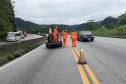 DER/PR chega à fase final das obras no km 41 da BR-277, no Litoral Foto: DER