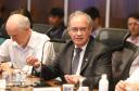 O pacote bilionário de investimentos em infraestrutura anunciado pelo governador Carlos Massa Ratinho Junior nesta terça-feira (07) vai gerar cerca de 40 mil empregos diretos e indiretos. Na foto Carlos Valter, presidente da Fiep, Federação das Indústrias do Estado do Paraná. Foto: Rodrigo Félix Leal / SEIL