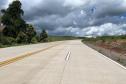 Obra emblemática do Sudoeste, Whitetopping da PRC-280 recebe últimos ajustes Foto: DER