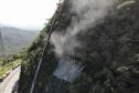 Análise indica reforços na contenção do km 41 da BR-277; obra termina dia 15 Foto: DER
