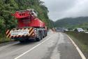 DER/PR conclui obra de contenção emergencial no km 41 da BR-277 Foto: DER