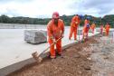 Obra na Rodovia dos Minérios tem avanços na construção de viadutos e pontes Foto: Rodrigo Félix Leal/SEIL-PR