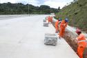 Obra na Rodovia dos Minérios tem avanços na construção de viadutos e pontes Foto: Rodrigo Félix Leal/SEIL-PR