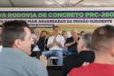 Palmas, 29 de março de 2023 - O governador Carlos Massa Ratinho Junior entrega a obra de revitalização da PRC-280, região Sudoeste. Foram restaurados 59,55 quilômetros (entre Palmas e a BR-153) com pavimento rígido de concreto. Foto: Roberto Dziura Jr/AEN