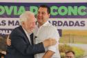 Palmas, 29 de março de 2023 - O governador Carlos Massa Ratinho Junior entrega a obra de revitalização da PRC-280, região Sudoeste. Foram restaurados 59,55 quilômetros (entre Palmas e a BR-153) com pavimento rígido de concreto. Foto: Roberto Dziura Jr/AEN