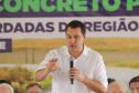 Palmas, 29 de março de 2023 - O governador Carlos Massa Ratinho Junior entrega a obra de revitalização da PRC-280, região Sudoeste. Foram restaurados 59,55 quilômetros (entre Palmas e a BR-153) com pavimento rígido de concreto. Foto: Roberto Dziura Jr/AEN