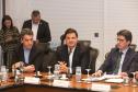 O Governador Carlos Massa Ratinho Junior anunciou a emissão da licença ambiental prévia para a construção da Ponte de Guaratuba, no Litoral do Paraná.  Foto: Rodrigo Félix Leal / Seil