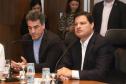 O Governador Carlos Massa Ratinho Junior anunciou a emissão da licença ambiental prévia para a construção da Ponte de Guaratuba, no Litoral do Paraná.  Foto: Rodrigo Félix Leal / Seil