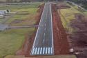Ampliação da pista do aeroporto de Arapongas chega a 90% de execução Foto: DER