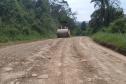 Conservação de vias rurais de Mallet, São Mateus do Sul e da Lapa tem vencedor - Cascalhamento PR-281 - Foto: DER-PR