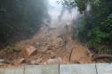 Estrada da Graciosa é fechada temporariamente devido ao excesso de chuvas Foto: DER