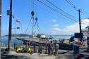 Substituição de ponte flutuante na travessia do Ferry Boat de Guaratuba Foto: DER-PR