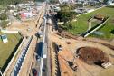 Rotatórias começam a tomar forma em obra do novo Viaduto do Bradesco Foto: DER