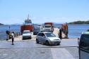 Com Ponte de Guaratuba em andamento, ferry boat terá isenção de tarifa até final do ano Foto: Rodrigo Félix Leal / SEIL