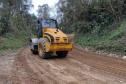 Estrada do Cerne recebe serviços de conservação em Campo Largo Foto: DER