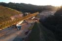 Transporte de vigas para pontes da Rodovia dos Minérios segue até o dia 22 Foto: DER-PR