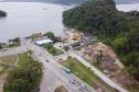 Avança a instalação de canteiros da obra da ponte Guaratuba-Matinhos Foto: Leonardo Sguarezi/SECOM