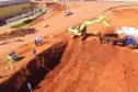 Drenagem e terraplenagem marcam avanço das obras do Viaduto da PUC em Londrina Foto: DER-PR