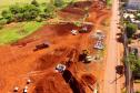 Drenagem e terraplenagem marcam avanço das obras do Viaduto da PUC em Londrina Foto: DER-PR