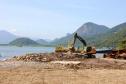 Obra da Ponte de Guaratuba-Matinhos recebe nova balsa de apoio marítimo  Foto: Rodrigo Félix Leal/SEILPR