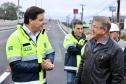 Novo viaduto de São José dos Pinhais tem pista superior liberada Foto: Rodrigo Félix Leal/SEIL-PR