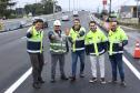 Novo viaduto de São José dos Pinhais tem pista superior liberada Foto: Rodrigo Félix Leal/SEIL-PR