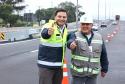 Novo viaduto de São José dos Pinhais tem pista superior liberada Foto: Rodrigo Félix Leal/SEIL-PR